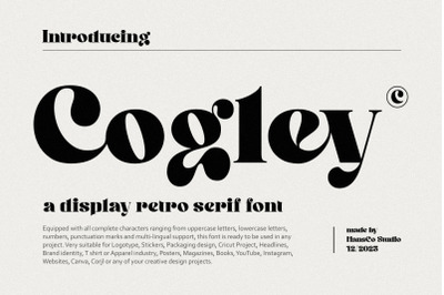 Cogley Aesthetic Font