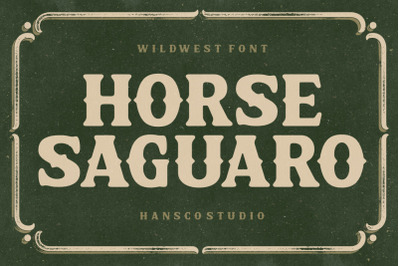 Horse Saguaro Cowgirl Font