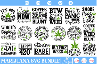 Marijuana SVG Bundle, Cannabis SVG Bundle