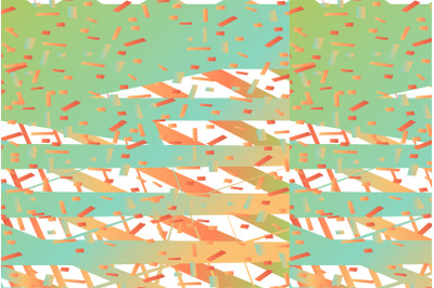 Festive abstract background with confetti in pastel colors. Trendy mod