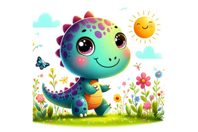 Cute dinosaur cartoon