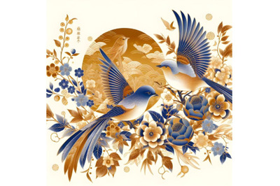 Beautiful chinese bird artwork