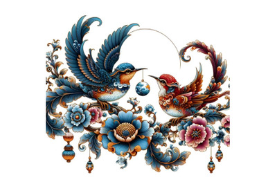 Beautiful chinese birds artwork