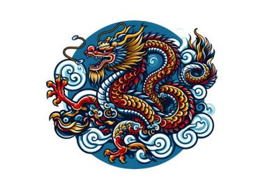 Dragon vector chinese traditional design