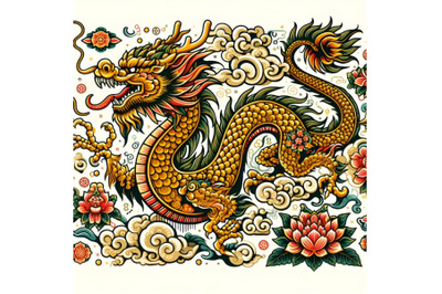 Dragon vector chinese traditional design