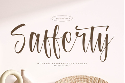 Safferty - Modern Handwritten Script