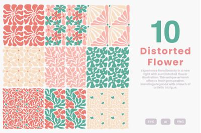 Distorted Flower - Illustration