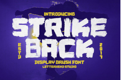 Strike Back Display Brush Font