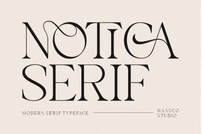 Notica Serif Wedding Font