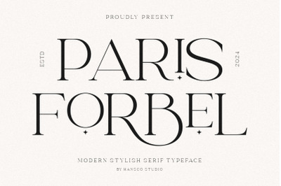 Paris Forbel Elegant Font