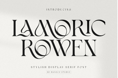 Lamoric Rowen Stylish Font
