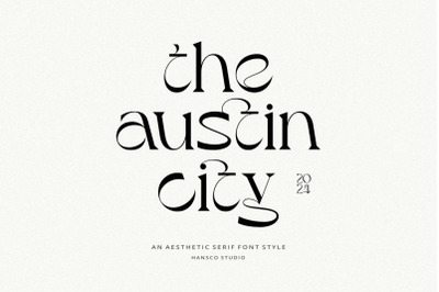 Austin City Aesthetic Font