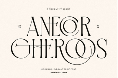 Anecor Gheroos Aesthetic Font