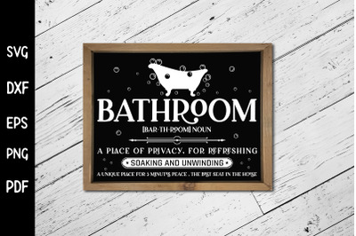 Funny Bathroom Sign SVG