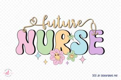 Retro Future Nurse Sublimation