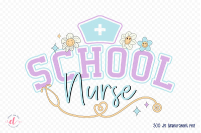 Retro School Nurse Sublimation