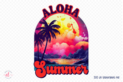 Aloha Summer Sublimation Design