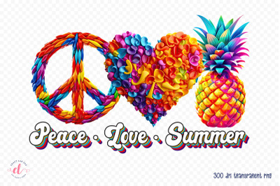 Peace Love Summer - Beach Sublimation