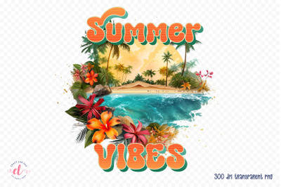 Beach Sublimation Design | Summer Vibes