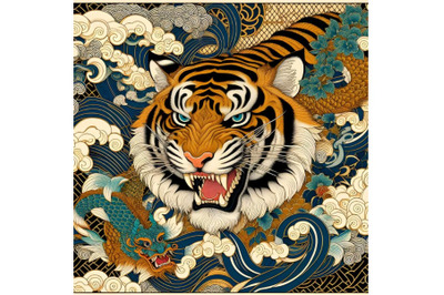 Chinese tiger artwork