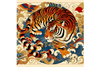 Chinese tiger artwork