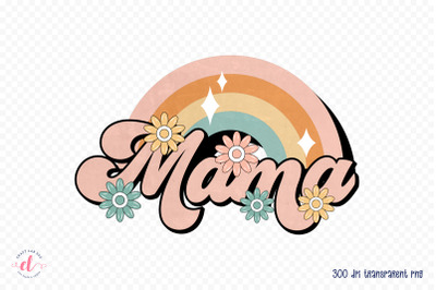 Retro Mother&#039;s Day Sublimation, Mama PNG