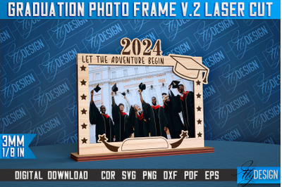 Graduation Photo Frame Laser Cut | Photo Frame Design | CNC File v.2