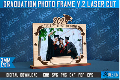 Graduation Photo Frame Laser Cut | Photo Frame Design | CNC File v.2