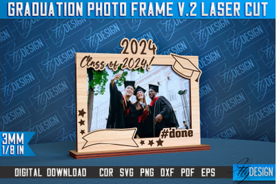 Graduation Photo Frame Laser Cut | Photo Frame Design | CNC File v.2