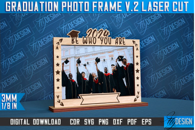 Graduation Photo Frame Laser Cut | Photo Frame Design | CNC File v.2