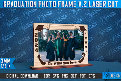 Graduation Photo Frame Laser Cut | Photo Frame Design | CNC File v.2