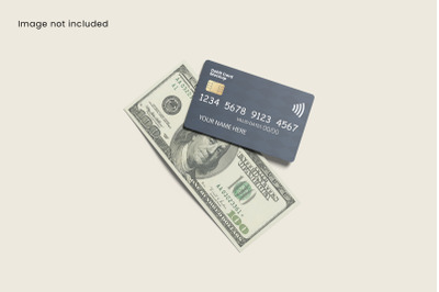Debit Card and Money Mockup