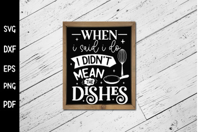 Funny Kitchen Sign SVG Design