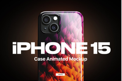 IPhone 15 Case Animated Mockup