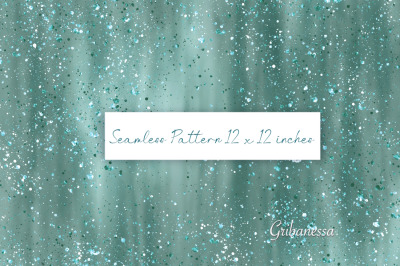 Seamless pattern with glitter