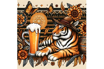 Beer and tiger