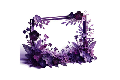 purple summer 3d flowers violets