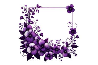 purple summer 3d flowers violets