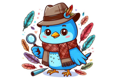 Detective Blue Bird boho style