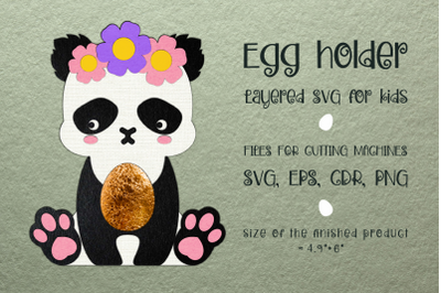 Panda Bear | Easter Egg Holder | Paper Craft Template