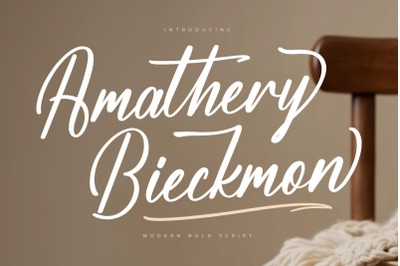 Amathery Bieckmon - Modern Bold Script