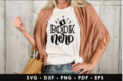 Book Nerd, Reading SVG Design