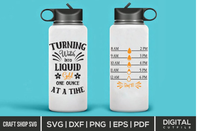 Water Bottle SVG, Water Bottle Quote Cut Files