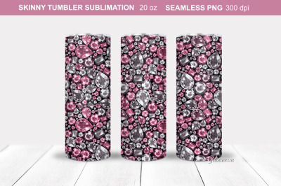 Gems Tumbler Wrap | Jewerly Tumbler Sublimation 2