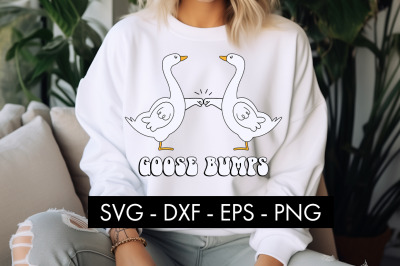 Goose Bumps SVG Cut File PNG