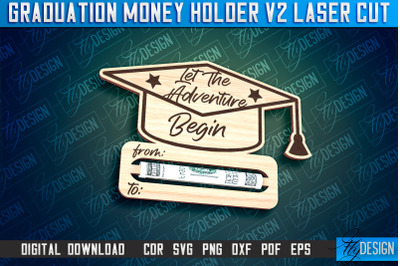 Graduation Money Holder Laser Cut | Money Holder Design | Gift SVG Des