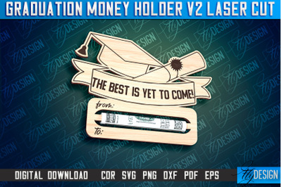 Graduation Money Holder Laser Cut | Money Holder Design | Gift SVG Des