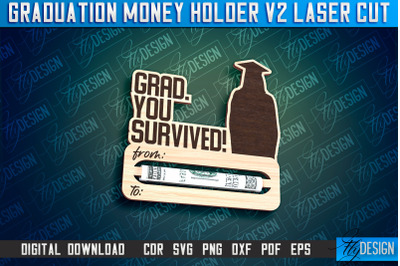 Graduation Money Holder Laser Cut | Money Holder Design | Gift SVG Des