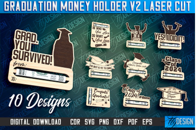 Graduation Money Holder Laser Cut | Money Holder Design | Gift SVG Des