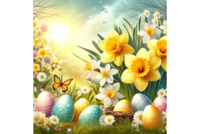 Spring Easter background